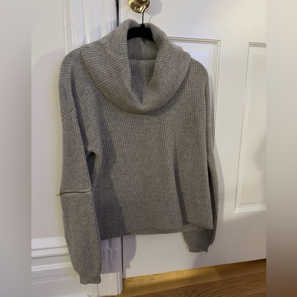 The Cashmere Project Zipper Sleeve Sweater - Picture 2 of 3